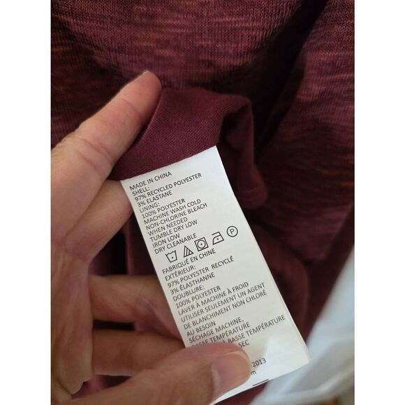 PrAna Women's Nadia Dress Sunwashed Red Space Dyed V-Neck Size L NWT - Picture 7 of 12